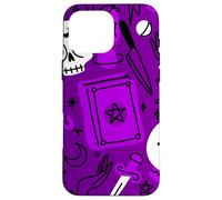 Halloween ocultismo mágico místico esotérico púrpura brujería Carcasa para iPhone 16 Pro Max