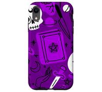 Halloween ocultismo mágico místico esotérico púrpura brujería Carcasa para iPhone XR
