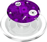 Halloween ocultismo mágico místico esotérico púrpura brujería PopSockets PopGrip para MagSafe
