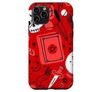 Halloween ocultismo mágico místico esotérico rojo brujería Carcasa para iPhone 11 Pro