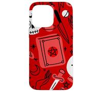 Halloween ocultismo mágico místico esotérico rojo brujería Carcasa para iPhone 14 Pro Max
