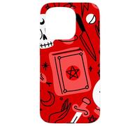 Halloween ocultismo mágico místico esotérico rojo brujería Carcasa para iPhone 15 Pro
