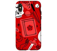 Halloween ocultismo mágico místico esotérico rojo brujería Carcasa para iPhone X/XS