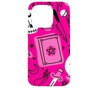 Halloween ocultismo mágico místico esotérico rosa brujería Carcasa para iPhone 15 Pro