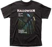 Halloween One Good Scare T-Tshirts Camisetas y Tops New Michael Myers tee Black(Large)