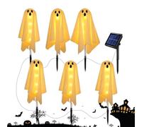 Halloween Outdoor Ghost Stake Lights, Ghost Solar Lights, Solar Powered