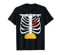 Halloween papá Esqueleto Taco Vientre Divertido Embarazo Pareja Hombres Camiseta