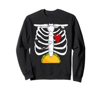 Halloween papá Esqueleto Taco Vientre Divertido Embarazo Pareja Hombres Sudadera