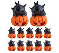 Halloween| Paquete de 12 LED sin fuego de Halloween, lámpara de iluminación con batería, decoración para interior y exterior, sala de cama, sala de estar, cena, cumpleaños, noche y Navidad
