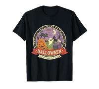 Halloween para Niños con Calabazas Fantasma Bruja Castillo Camiseta