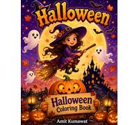 Halloween Party Coloring Book for Kids 2: More Cute Spooky Fun with Ghosts, Pumpkins, Witches, Monsters, Trick-or-Treat Adventures & Easy Halloween Coloring Pages for Ages 4-8
