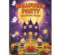 Halloween Party Coloring Book for Kids: 50 Fun Halloween Coloring Pages for Boys and Girls Ages 3-8