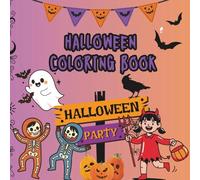 Halloween Party Coloring Book for Kids: Coloring Pages With Words - Halloween Theme for Preschool Children Ages 3-6