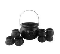 Halloween Party Serving Bowls, Candy Holder Set for Halloween, Halloween Candy Serving Cauldrons, Cauldron Candy Bowls for Halloween, Set of Halloween Cauldron Bowls, Halloween Candy Dish Set for Kids