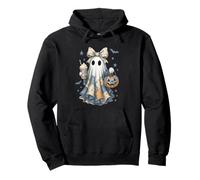 Halloween Patchwork Ghost Coquette Boo Shirt Cute Fall Women Sudadera con Capucha