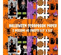 Halloween Pattern Paper: Double Sided Paper | Paper for Scrapbooking | 8.5" x 8.5” Inches