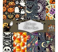 Halloween Pattern Paper: Spooky & Cute Designs for Crafts, Journals, and Scrapbooking: 18 Double sided Unique Halloween-Themed Pages with Pumpkins, ... Fun (Halloween Tales of Kindness & Fun)