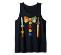 Halloween Payaso Tirantes Disfraz de Circo Niños Divertido Camiseta sin Mangas