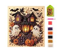 Halloween Pearl Art, 3D Pumpkin Craft, Beaded Painting Kit