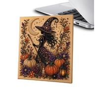 Halloween Pearl Art - DIY Ghost Craft Kit | 20x20cm Self-Adhesive Canvas