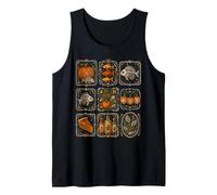 Halloween Peces Fantasma Calabaza Esqueleto Momia Camiseta sin Mangas