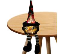 Halloween Peluche Muñeco De Mesa Sin Cara Iluminado Con Sombrero De | Decoraciones Halloween Para Estantería Lugar De Trabajo Dormitorio Repisa Chimenea Salón Escritorio Hogar