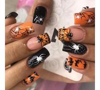 Halloween Persist Hoofs - Juego de 24 pezuñas falsas permanentes de ABS para mujer, webspinner de red oscura, arte vegetal, arte de Halloween