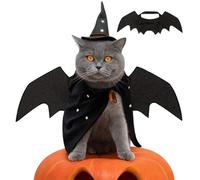 Halloween Pet Bat Wings - Dog Cat Disfraz Vampire Wings | de murciélago para mascotas a fútbol suave | Disfraces de bat para mascotas de Haloween para gatos y perros