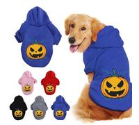 Halloween Pet Costume Party Suéter de Calabaza para Perro de Halloween Suéter para Mascota Ropa Mascota Disfraz Osito Peluche Perro (Blue, XXL)