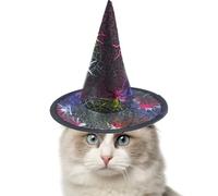 Halloween Pet Hat - Mesh Fabric, Steel Ring Design, Party Headwear | Funny Pet Costume For Cats Dogs with Headdress Accessory, Cosplay Outfit For Halloween Parade and Holiday Photo Props