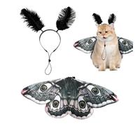 Halloween Pet Moth Wings - Cute Dog & Cat Costume | Soft Felt Wing Cape