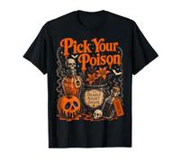 Halloween Pick Your Poison Funny Wizard Vintage Halloween Camiseta