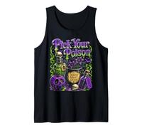 Halloween Pick Your Poison Funny Wizard Vintage Halloween Camiseta sin Mangas