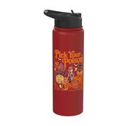Halloween Pick Your Poison Funny Wizard Vintage Halloween Stainless Steel Insulated Water Bottle