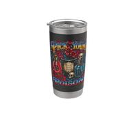Halloween Pick Your Poison Funny Wizard Vintage Halloween Vaso térmico de acero inoxidable de doble pared