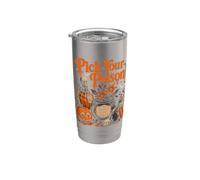 Halloween Pick Your Poison Funny Wizard Vintage Halloween Vaso térmico de acero inoxidable de doble pared