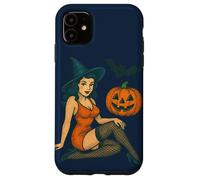 Halloween Pinup Bruja Vintage Retro Spooky Glamour Carcasa para iPhone 11