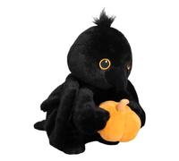 Halloween Plush Toy - Spooky Raven & Pumpkin Soft Pillow | Collectible Little Devil Crow Ghost Halloween Raven Stuffed Animal Cuddly, Collectible, Doll, Pillow for Bedroom, Living Room