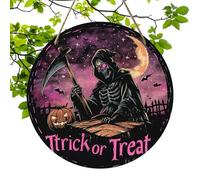Halloween Porch Hanger - Wooden Witch for Festive Indoor Outdoor Use | 20x20cm Lightweight Board, Rustic Holiday Charm, Apartment Workplace Ready, Entryway Living Room Fit, Yard Porch