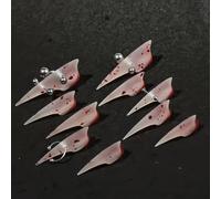 Halloween Press Claw on Nails Long Stiletto Red Rendering Animals Gothic Punk Style Press on Nails Reusable Thick Acrylic Cat Dragon Eagle Claw False Nails Glossy Glue on Nail
