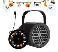 Halloween Projector, Creative Ghost Light, 4.13x3.66x2.99 Inches 16 Pattern Projection Lamp, Weatherproof Holiday Display Spotlight with Stake and Base, Ideal for Yard, Bedroom, Theater, Living Room