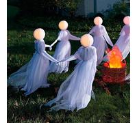Halloween Prop Halloween colorido resplandor tres blancos tomados de la mano un ambiente para decorar la escena con accesorios (blanco, talla única)