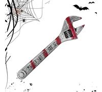 Halloween Prop Wrench, Bloody Costume Tool, Horror Simulation Accessory, Realistic Grunge Finish, Lightweight Build, for Cosplay Parties, Escape Games, Bar Events, Haunted Gatherings