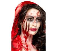 Halloween Prótesis Látex Herida Kit Sangre Maquillaje Zombi Accesorio de Disfraz