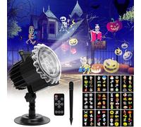 Proyector de Navidad, luz de proyector de decoración de ambiente festivo interior al aire libre, luz LED impermeable, luz de proyector de copo de nieve, adecuada para de paisajes de jardín de fiesta