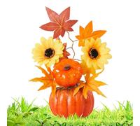 Halloween Pumpkin Decoration - 5PCS Artificial Maple Leaf Bonsai | Autumn Harvest Festival Table Centerpiece, Thañksgiving Home Déćor, Fireplace Mantel, Party & Haunted House Ornament