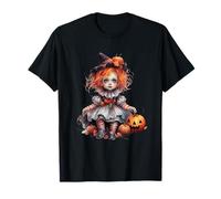Halloween Pumpkin Doll Cute Spooky Witch Camiseta