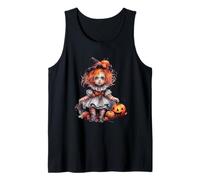 Halloween Pumpkin Doll Cute Spooky Witch Camiseta sin Mangas