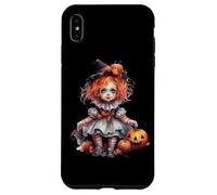 Halloween Pumpkin Doll Cute Spooky Witch Carcasa para iPhone XS MAX