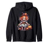 Halloween Pumpkin Doll Cute Spooky Witch Sudadera con Capucha